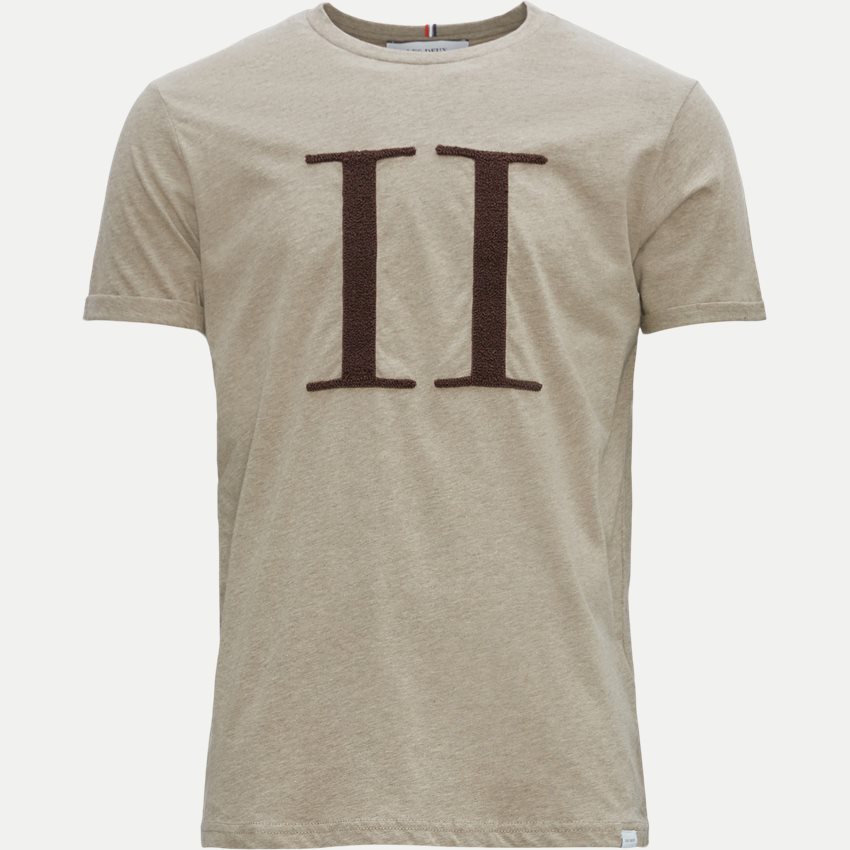 Les Deux T-shirts ENCORE BOUCLE T-SHIRT LDM101110 DARK SAND MELANGE/COFFEE BROWN